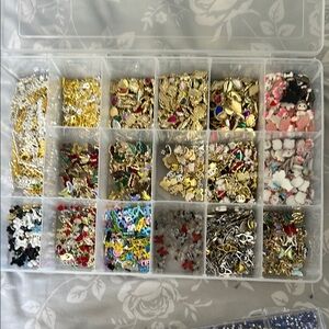 Assorted Jewelry Charms Box